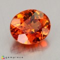 Natural Spessartite garnet 1.69 Carats Vivid Orange Oval 7x6 mm Loose Gemstone - Image 5