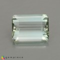 Natural Tourmaline 3.55 Carats Very Light Green Emerald Cut 10x8 mm Loose Gemstone - Image 3