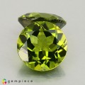 Natural Peridot 10.13 Carats Green Round 11x6 mm Loose Gemstone - Image 1