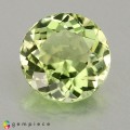 Natural Amblygonite 1.66 Carats Yellowish Green Round 8x5 mm Loose Gemstone - Image 1
