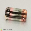 Natural Tourmaline 1.69 Carats Green To Pink Emerald Cut 9x5 mm Loose Gemstone - Image 2