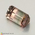 Natural Tourmaline 1.69 Carats Green To Pink Emerald Cut 9x5 mm Loose Gemstone - Image 3
