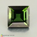 Natural Tourmaline 3.16 Carats Green Square  8x8 mm Loose Gemstone - Image 1