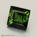 Natural Tourmaline 3.16 Carats Green Square  8x8 mm Loose Gemstone - Image 2