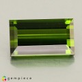 Natural Tourmaline 3.64 Carats Vivid Green Baguette 12x7 mm Loose Gemstone - Image 1