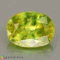 Natural Sphene 2.69 Carats Green Oval 10x7 mm Loose Gemstone - Image 1