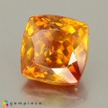 Natural Sphalerite 5.81 Carats Orange Cushion 9x9 mm Loose Gemstone - Image 2