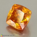 Natural Sphalerite 5.81 Carats Orange Cushion 9x9 mm Loose Gemstone - Image 3