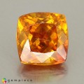 Natural Sphalerite 5.81 Carats Orange Cushion 9x9 mm Loose Gemstone - Image 7