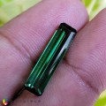 Natural Tourmaline 4.13 Carats Hunter Green Emerald 21x5 mm Loose Gemstone - Image 1