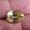 Natural Sillimanite 8.86 Carats Yellow Green Oval 16x11 mm Loose Gemstone - Image 1