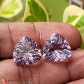 Natural Quartz 17.32 Carats Baby Lavender Concave 14x8 mm Loose Gemstone - Image 3