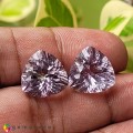 Natural Quartz 17.32 Carats Baby Lavender Concave 14x8 mm Loose Gemstone - Image 1