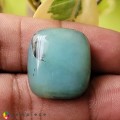 Natural Peru opal 25.70 Carats Ice Blue Cushion Cabochon 22x20 mm Loose Gemstone - Image 1