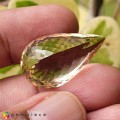 Natural Scapolite 21.37 Carats Light Champagne Yellow Pear 27x16 mm Loose Gemstone - Image 4