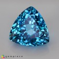 Natural Topaz 28.90 Carats Swiss Blue Trilliant  19x19 mm Loose Gemstone - Image 2