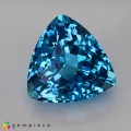 Natural Topaz 28.90 Carats Swiss Blue Trilliant  19x19 mm Loose Gemstone - Image 7
