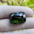 Natural Tourmaline 26.33 Carats Forest Green Cushion 22x16 mm Loose Gemstone - Image 1