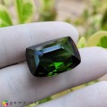 Natural Tourmaline 26.33 Carats Forest Green Cushion 22x16 mm Loose Gemstone - Image 2