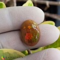 Natural Opal 7.48 Carats Rainbow Oval Cabochon 19x6 mm Loose Gemstone - Image 1