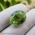 Natural Copper tourmaline 15.81 Carats Green Oval 18x14 mm Loose Gemstone - Image 1