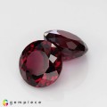 Natural Rhodolite garnet 12.97 Carats Purplish Red Round 10x6 mm Loose Gemstone - Image 7