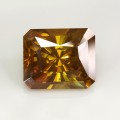 Natural Sphalerite 35.07 Carats Orange Yellow  Emerald Cut 20x17 mm Loose Gemstone - Image 1