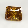 Natural Sphalerite 35.07 Carats Orange Yellow  Emerald Cut 20x17 mm Loose Gemstone - Image 3