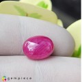 Natural Star ruby 8.80 Carats Pinkish Red Oval Cabochon 12x9 mm Loose Gemstone - Image 2
