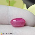 Natural Star ruby 8.80 Carats Pinkish Red Oval Cabochon 12x9 mm Loose Gemstone - Image 3