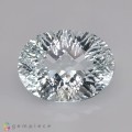 Natural Beryl 17.19 Carats Very Light Blue Oval Checker 20x15 mm Loose Gemstone - Image 1