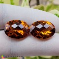 Natural Madeira citrine 20.48 Carats Madeira Orange Oval Checker 18x13 mm Loose Gemstone - Image 1