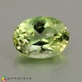 Natural Amblygonite 1.82 Carats Yellowish Green Oval 9x7 mm Loose Gemstone - Image 1