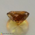 Natural Sphene 1.57 Carats Golden Brown with Red Flashes Round 7x7 mm Loose Gemstone - Image 4