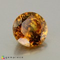 Natural Sphene 1.57 Carats Golden Brown with Red Flashes Round 7x7 mm Loose Gemstone - Image 6