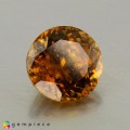 Natural Sphene 1.57 Carats Golden Brown with Red Flashes Round 7x7 mm Loose Gemstone - Image 7
