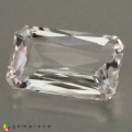 Natural Beryl 2.23 Carats White Emerald Cut 11x7 mm Loose Gemstone - Image 2