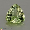 Natural Amblygonite 1.43 Carats Yellowish Green Trilliant  8x8 mm Loose Gemstone - Image 1