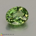 Natural Demantoid garnet 0.99 Carats Green Oval 6x5 mm Loose Gemstone - Image 1
