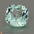 Natural Montebrasite 1.58 Carats Baby Mint Green Antique Cushion 7x7 mm Loose Gemstone - Image 1