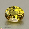 Natural Grossular garnet 1.94 Carats Yellow Oval 8x7 mm Loose Gemstone - Image 1