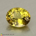 Natural Grossular garnet 1.94 Carats Yellow Oval 8x7 mm Loose Gemstone - Image 2