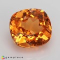 Natural Spessartite garnet 2.29 Carats Fanta Orange Antique Cushion 7x7 mm Loose Gemstone - Image 6