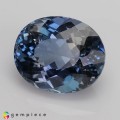 Natural Apatite 7.89 Carats Steel Blue Oval 13x11 mm Loose Gemstone - Image 2