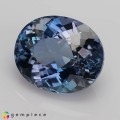 Natural Apatite 7.89 Carats Steel Blue Oval 13x11 mm Loose Gemstone - Image 3