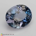 Natural Apatite 7.89 Carats Steel Blue Oval 13x11 mm Loose Gemstone - Image 5