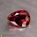 Natural Ruby 1.05 Carats Vivid Red Pear 7x5 mm Loose Gemstone - Image 1