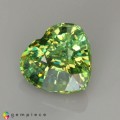 Natural Demantoid garnet 1.96 Carats Green Heart  8x7 mm Loose Gemstone - Image 3