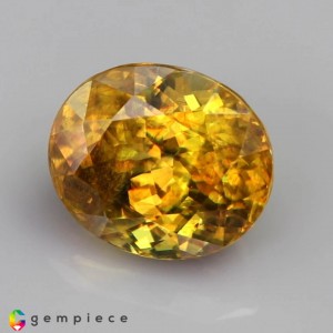 sphene  6.55cts - 11x10mm sphene  6.55cts - 11x10mm
