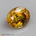 Natural Sphene 6.55 Carats Golden Yellow Oval 11x10 mm Loose Gemstone - Image 6
